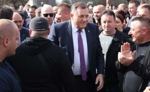 Foto: Dž. K. / Radiosarajevo.ba / Milorad Dodik ispred Suda BiH