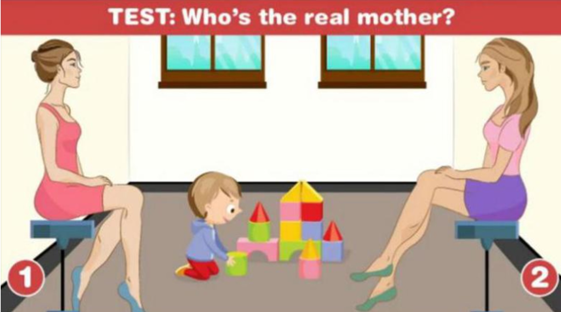 Možete li pogoditi ko je majka djeteta na ilustraciji?