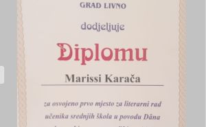 Foto: Privatni album / Marissa Karača, mlada književnica iz Livna
