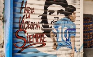 Foto: Radiosarajevo.ba / Jedan od Maradoninih murala