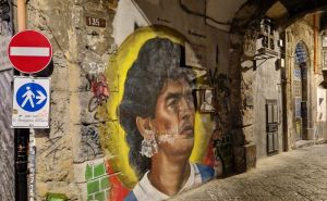 Foto: Radiosarajevo.ba / Jedan od Maradoninih murala