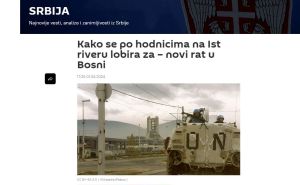 Foto: Printscreen / Ruska propaganda opasno raspiruje tenzije u BiH i regiji