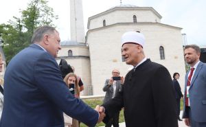 Foto: RTRS / Milorad Dodik i Željka Cvijanović stigli na ceremoniju otvaranja Arnaudija džamije