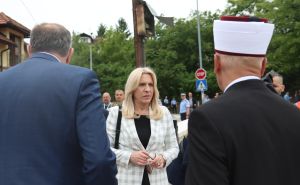 Foto: RTRS / Milorad Dodik i Željka Cvijanović stigli na ceremoniju otvaranja Arnaudija džamije