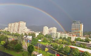 Foto: L. R. /Radiosarajevo.ba / Duga iznad Sarajeva