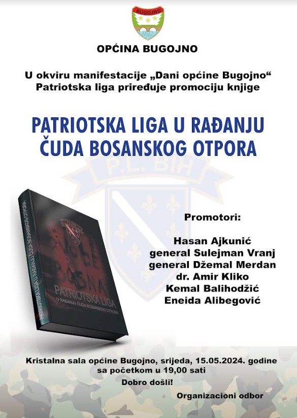 Promocija knjige Patriotska liga u Bugojnu
