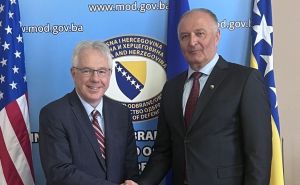 Foto: Ministarstvo odbrane BiH / Sastanak Zukan Heleza i Michael J. Murphy