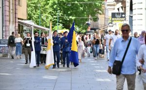 Foto: A. K. / Radiosarajevo.ba / Obilježena 32. godišnjica postrojavanja Prve brigade policije Stari Grad