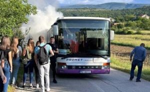 Foto: Slobodna Dalmacija / Zapalio se školski autobus u Hrvatskoj