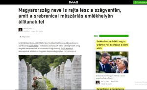 Foto: Printscreen / Mađarski mediji o Rezoluciji o genocidu u Srebrenici