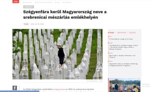 Foto: Printscreen / Mađarski mediji o Rezoluciji o genocidu u Srebrenici