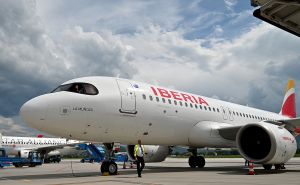 Foto: N. G. / Radiosarajevo.ba / Na Međunarodni aerodrom Sarajevo sletio avion španske nacionalne aviokompanije Iberia