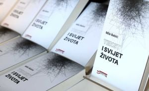 Foto: Dž. K. / Radiosarajevo.ba / Promocija knjige 'Tekst i svijet života', koju je napisao fra Mile Babić