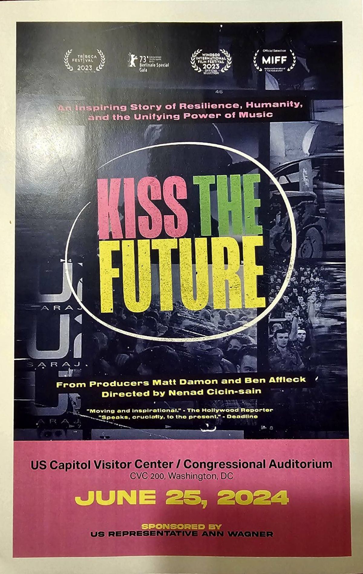 S promocije filma 'Kiss the Future' u Kongresu SAD