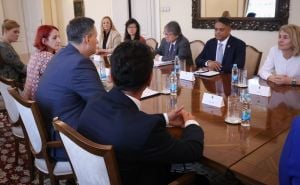 Foto: Predsjedništvo BiH / Denis Bećirović sa predstavnicima Svjetske banke