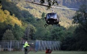 Foto: OS BiH / Helikopteri OS BiH pojačanim angažmanom gase požar na Tjentištu