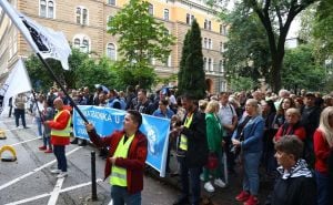 Foto: Dž. K. / Radiosarajevo.ba / Protesti danas u Sarajevu