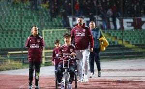 Foto: Dž. K. / Radiosarajevo.ba / Ismail Barlov, Ismail Zulfić i Amel Kapo na stadionu Koševo