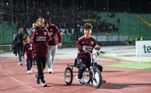 Foto: Dž. K. / Radiosarajevo.ba / Ismail Barlov, Ismail Zulfić i Amel Kapo na stadionu Koševo