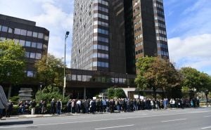 Foto: A.K./Radiosarajevo.ba / Protesti penzionera ispred Vlade FBiH