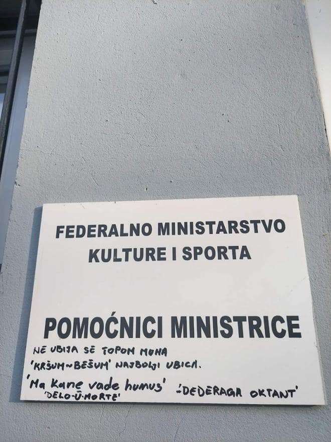 Prijetnja koja je ostavljena ministrici Sanji Vlaisavljević