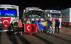 Foto: Anadolija / Prvi stambeni kontejneri i generatori dopremljeni u Konjic