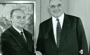 Foto: Muzej Alija Izetbegović / Alija Izetbegović i Helmut Kohl