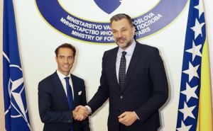 Foto: MVP BiH / Ministar Elmedin Konaković sastao se sa delegacijom NATO-a