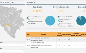 Foto: CiK BiH / Rezultati glasanja