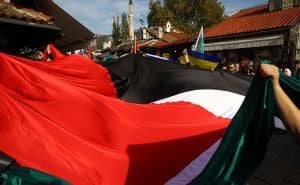 Foto: Dž.K./Radiosarajevo / Protesti za Palestinu, 2024. godine