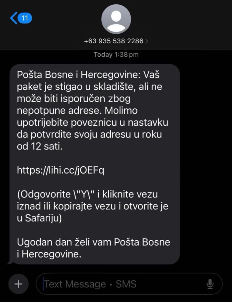 Najčešće prevare BH Pošta