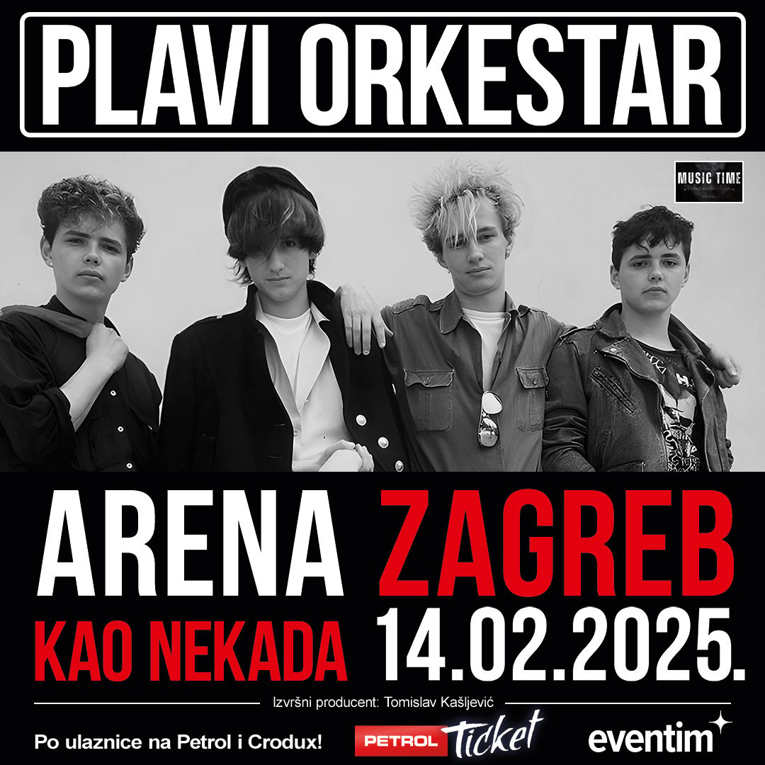 Plakat koncerta Plavog orkestra