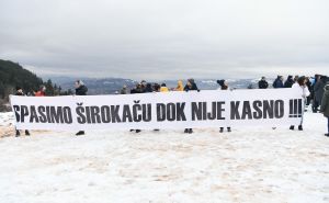 Foto: A. K. / Radiosarajevo.ba / Protest mještana MZ Širokača