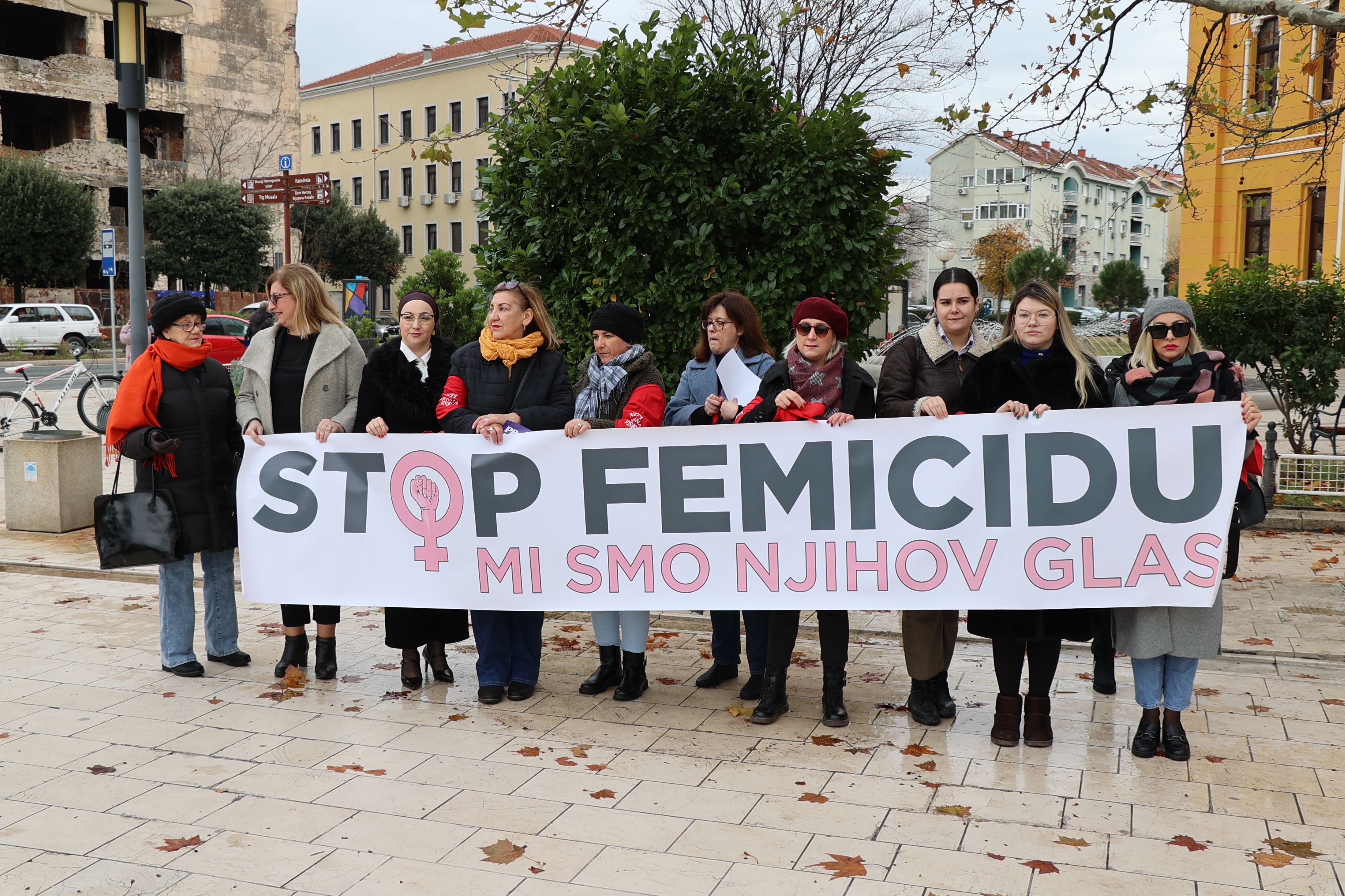 Protest protiv femicida u Mostaru