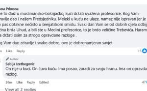 Foto: Printscreen / Facebook  / Sebija Izetbegović, status