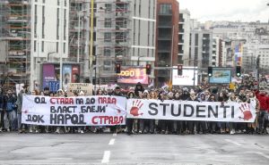 FOTO: AA / Studenti blokirali Mostarsku petlju u Beogradu