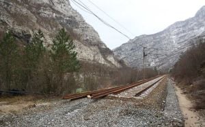 Foto: Dž. K. / Radiosarajevo.ba / Obnova pruge kod Donje Jablanice