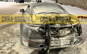 Foto: crna-hronika.info / Na Bjelašnici izgorio Porsche Carrera