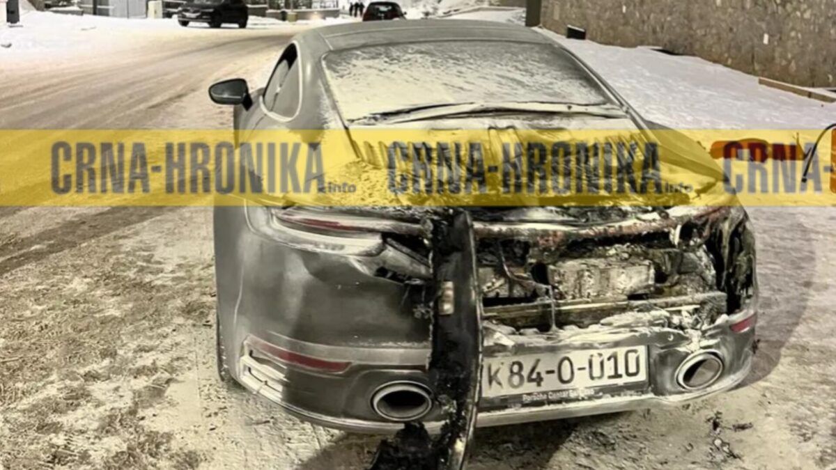 Na Bjelašnici izgorio Porsche Carrera