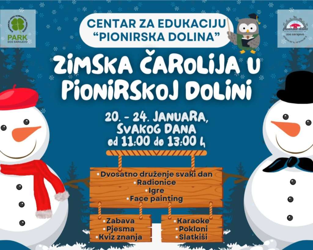 Zimska čarolija u Pionirskoj dolini, najava, naslovna fotografija