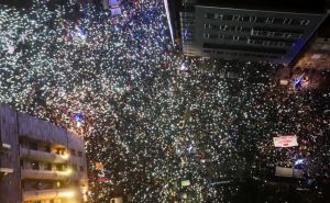 Foto: Screenshot/Twitter / Protesti u Srbiji