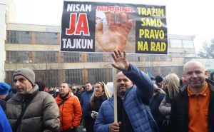 Foto: Dž. K. / Radiosarajevo.ba / Protesti ispred Vlade Federacije BiH