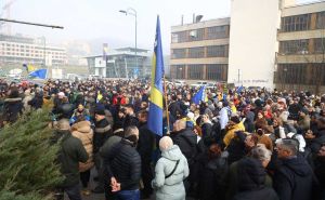 Foto: Dž. K. / Radiosarajevo.ba / Protesti ispred Vlade Federacije BiH