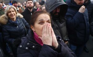 Foto: Dž. K. / Radiosarajevo.ba / Protesti privrednika ispred Vlade FBiH