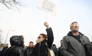 Foto: Dž. K. / Radiosarajevo.ba / Protesti privrednika ispred Vlade FBiH