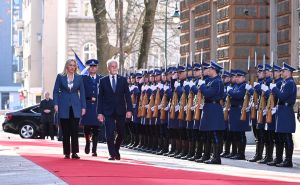 Foto: N. G. / Radiosarajevo.ba / Petra Pavela primili članovi bh. predsjedništva