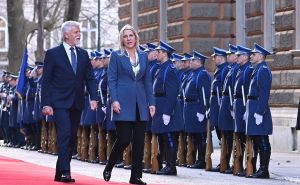 Foto: N. G. / Radiosarajevo.ba / Petra Pavela primili članovi bh. predsjedništva