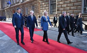 Foto: N. G. / Radiosarajevo.ba / Petra Pavela primili članovi bh. predsjedništva