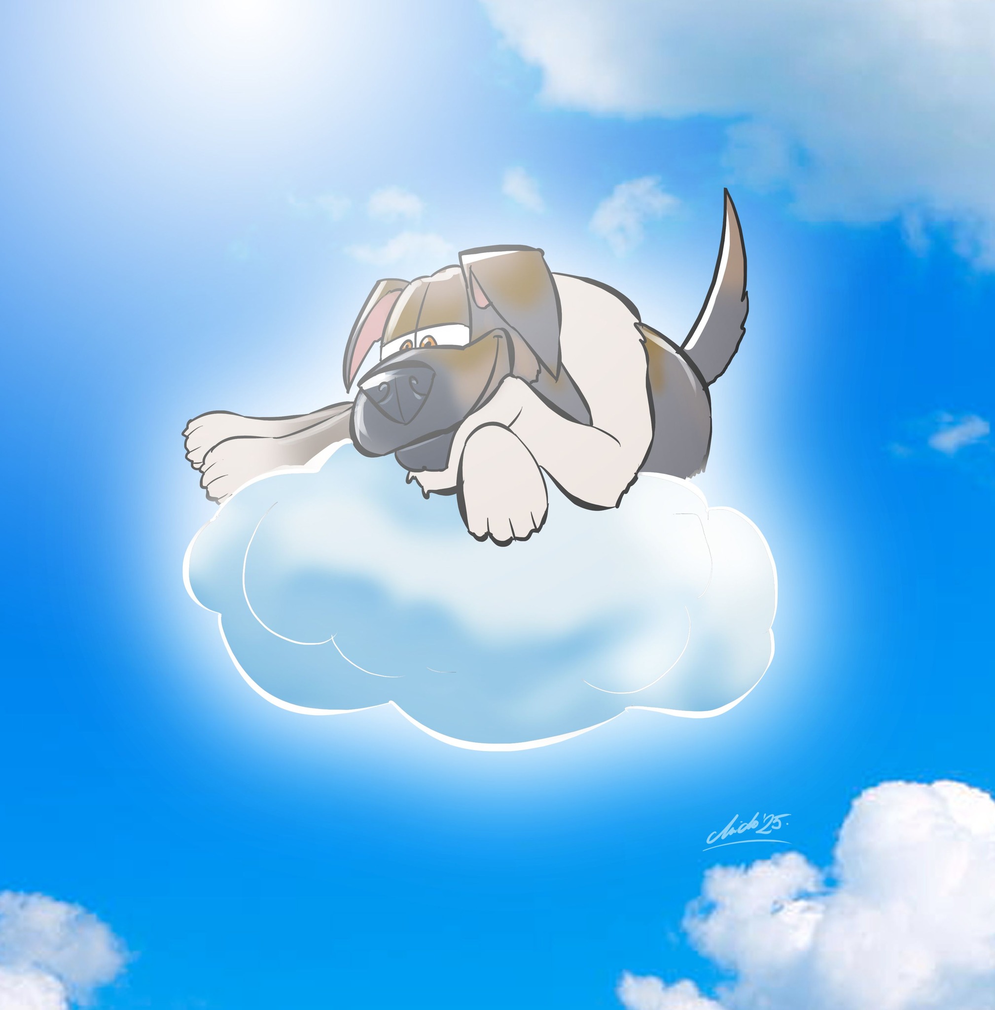 Ilustracija psa Done