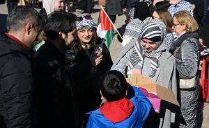 Foto: N. G. / Radiosarajevo.ba / Skup podrške Palestini na Baščaršiji